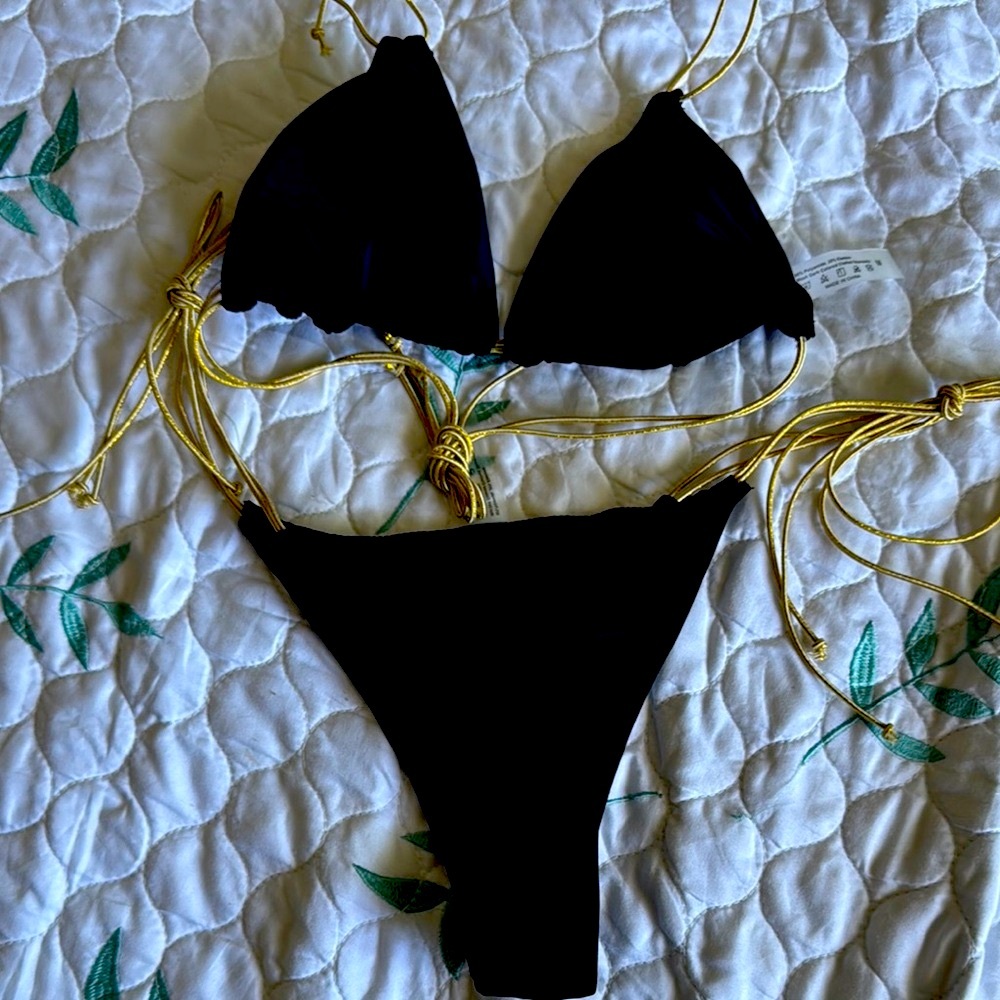 Black and Gold Women's Bikini